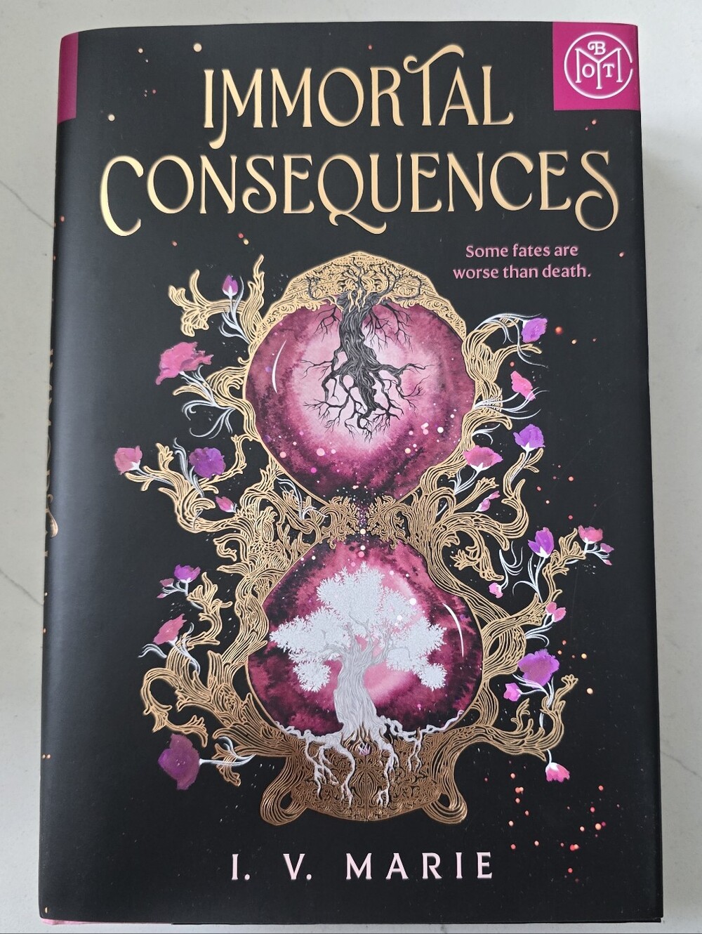 Immortal Consequences by I. V. Marie - Hardcover Book With Sprayed Edges